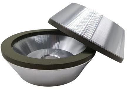 Meule diamantée évasée de 4/5 pouces for outils en carbure, métal et tungstène - Disque abrasif de précision, 1 pièce(100grit)