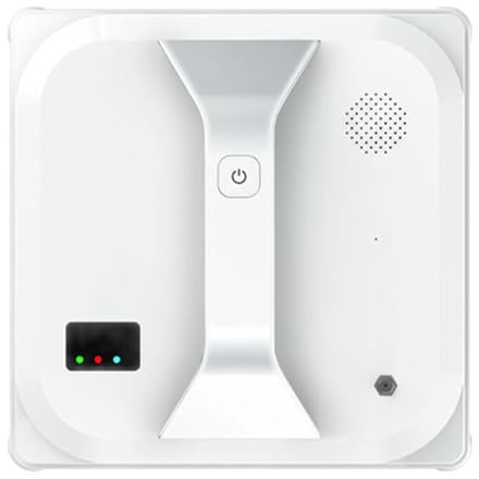 Robot de nettoyage de vitres sans fil avec télécommande, forte aspiration pour intérieur et extérieur sur fenêtres hautes, nettoyeur automatique de vitres, blanc