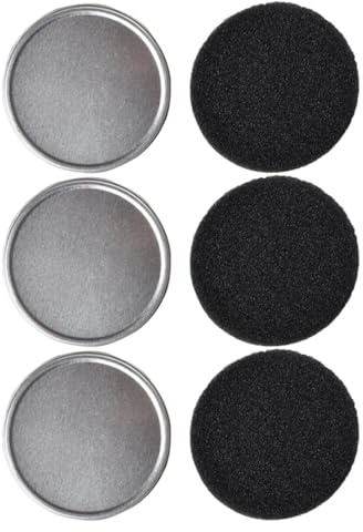 Toyvian 3 Juegos Cajas Limpiadoras para Brochas de Maquillaje con Esponja para Eliminar Polvo y Color Reutilizables Compactas y Portátiles para Uso Casa y Viajes