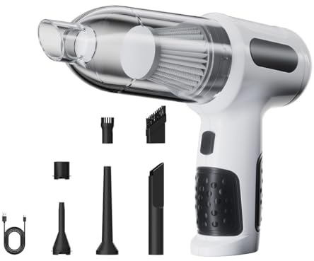 LUYSNDFG Aspirateur Voiture pour Lexus RX 270/UX 260h/UX300e/NX 300h/RX 450h/LX 470, Aspirateur à Main sans Fil Aspirateur de Voiture Puissant pour Voiture Maison et Bureau Poils d'animaux, B White