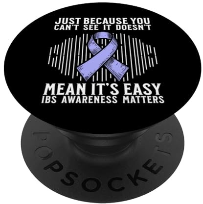 Support IBS Awareness Irritable Bowel Syndrome Warrior Gifts PopSockets Adhesive PopGrip