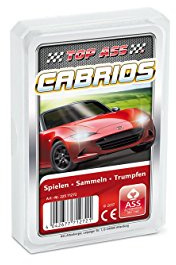 ASS Altenburger 22571272 - Top Ass Cabrios, Kartenspiel - Trumpf und Quartett