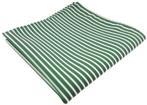 TigerTie Designer Einstecktuch in gestreift gemustert - Ziertuchgröße 30 x 30 cm
