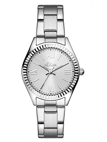 s.Oliver Damen-Armbanduhr Analog Quarz Edelstahl SO-3082-MQ