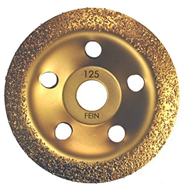 Hartmetall HM Schleiftopf Schleifteller 125 mm Hartmetallsplit Topfscheibe grob/mittel/fein (Fein)