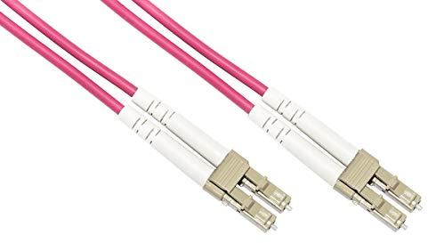 LINK LKLCLC4510 - Cavo Fibra Ottica LC-LC Multimode OM4 50/125 Duplex 10 Metri – Alta Velocità per Networking, Server e Data Center