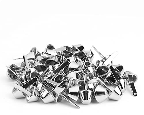 50 Stück Taschenfüße, Kegelfüße/Bodennägel für Handtaschen Nieten Lederhandwerk (10 mm)