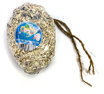 Bird Seeds Pine Cones - Box of 6, Bird Feeders, Suet filled with Pine Cone, Hanging Feeders for Window or Garden, Made with Compostable Material, Comes with Coconut Fibre cord for easy hanging