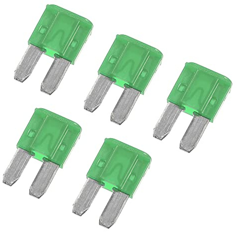 QUARKZMAN 5 uds 30A 30Amp Coche Pequeña Hoja Fusibles para Barco Camión Motocicleta Verde