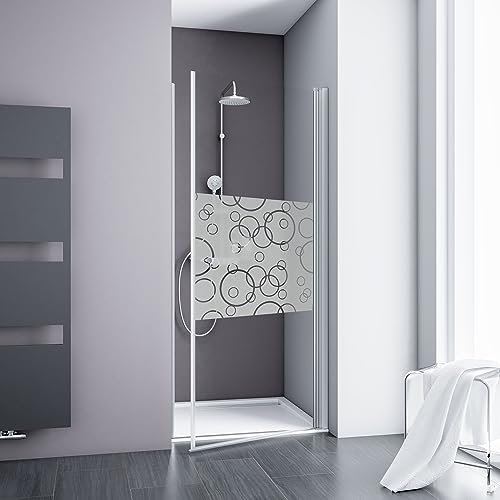 Schulte Duschkabine Drehtür in Nische Alexa Style 2.0 Alunatur Sicherheitsglas Circular 80 x 192 cm