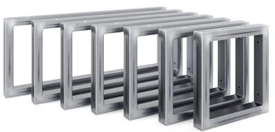 HEVVA RHEIN - Supporto per lavabo alto 20/25/30/35/40/45/50 cm | RHEIN | Supporto per lavabo da appoggio per carichi pesanti, console da parete, piano lavabo, base | (set da 2 pezzi, vernice