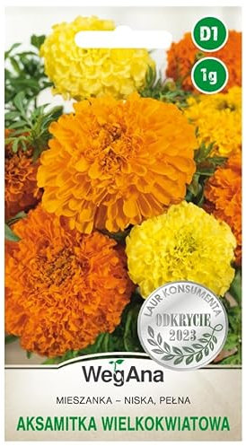 WegAna Semi misti di calendula a fiore grande 1g - Annuale 35 cm Piante basse non esigenti - piante da giardino piante da balcone piante da pascolo per api fiori semi