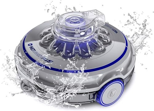 Gre RBR75 - Wet Runner Plus Nettoyeur de fond électrique à batterie, sans fil, pour piscines hors sol et enterrées jusqu'à 10 x 5 m