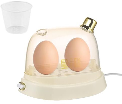 LearnLyrics Cuociuova Elettrico, Cuociuova Per Uova Sode, Vaporiera Elettrica Piccola, 120 W, Accessorio Da Cucina Multifunzionale, Spegnimento Automatico, Per Dormitorio
