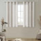 MRTREES Cortinas Lino Natural Cortas Dormitorio 2 Piezas 140x160 CM, Cortinas y Visillos Translucidas Rusticas con Ojales para Salon Comedor Habitacion Cocina Cortina Corta Ventana