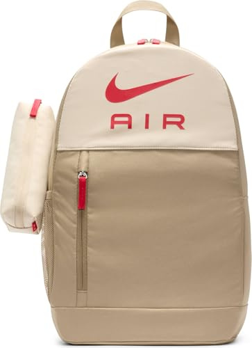 Nike Youth Elemental Backpack - Air, Khaki/Sanddrift/University Red, DR6089-247, MISC, Khaki/Sand Drift/University Red, standard size, Young Athletes