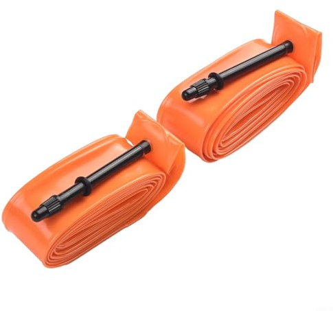 Lot de 2 chambres à air ultralégères en TPU pour vélo 700 x 18-32c avec valves Presta de 45 mm/65 mm/85 mm pour vélo de route, seulement 28 g (65 mm)