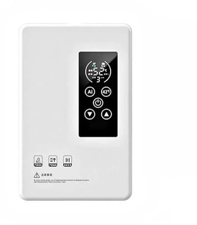 Termo Electrico, Calentador De Agua Instantáneo De 5500/7000W, Ducha Eléctrica Inteligente, Termostato Calentador De Agua Instantáneo Sin Tanque For Baño Y Cocina,Para cocina, baño, lavado.(White 550