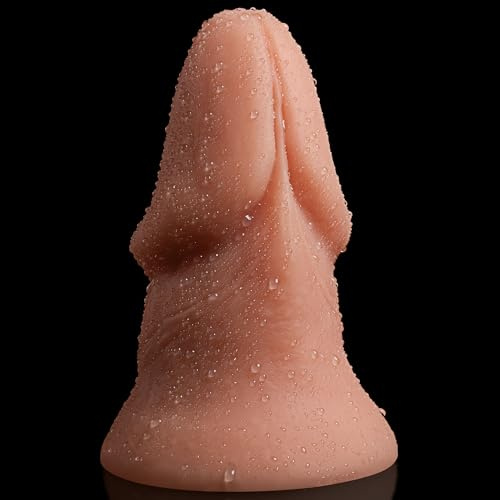 19 x 8,5 cm Gode XXL Réaliste Enorme avec Ventouse et Forme Conique | Gros Dildo Silicone Double Densité, Sextoy Massseur pour Extension et Entraînement Anal, Large Sextoyse pour Femme Homme Gay