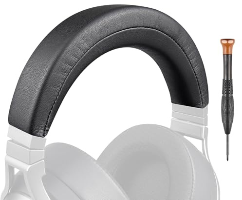 SOULWIT Uppgraderad Ersättning Huvudband för Corsair Virtuoso XT/SE RGB trådlösa spelhörlurar, reparationsdel för Handband Cover Pannband med mjukare proteinläder - Svart