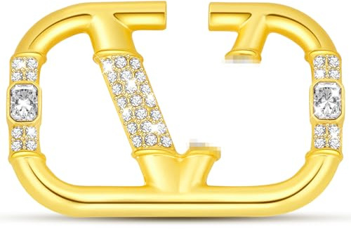 Gold Buchstabe V Brosche Zirkon,CC Brosche,Damen CC Brosche,Perle Brosche,Modern Brosche,Große Broschen für Kleidung Brief Brosche,Dupes,Ideal Geschenk für Frauen, ideal für Geburtstage,Muttertag