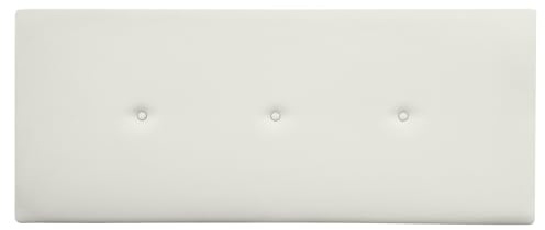 Duérmete Online - Cabecero Polipiel Premium Acolchado Sicilia Medidas 145 x 60 cm (Cama de 135 y 140) Blanco