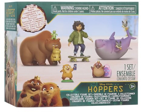 Disney and Pixar's Hoppers Collectible Figure Set - Character Figures for Kids and Movie Fans, Inspired by The Hoppers Movie, Kids Toys for Ages 3 Up by Just Play