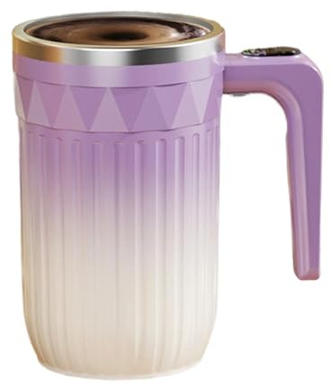 Genérico Taza De Café Autoagitado - Vaso Con Calentamiento Y Mezclado De 450ml | Con Agitador Desmontable Y Recargable,Para Té Con Leche, Chocolate, Oficina, Hogar Y Cocina