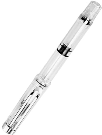 Zerodeko Pluma Estilográfica de Pincel Flexible Sistema de Llenado por Pistón, Bolígrafo de Tinta Sumi Recargable para Caligrafía, Dibujo y Pintura Artística, Herramienta Creativa