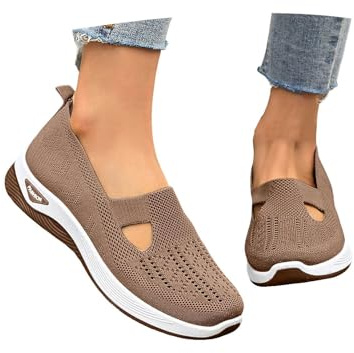 Zapatillas Ortopedicas Mujer, Zapatos Mujer, Zapatillas Ortopédicas para sin Cordones para Caminar Comodos y Ligeros Sandalias Palas Transpirables y Antideslizantes Deportivas Malla Deporte