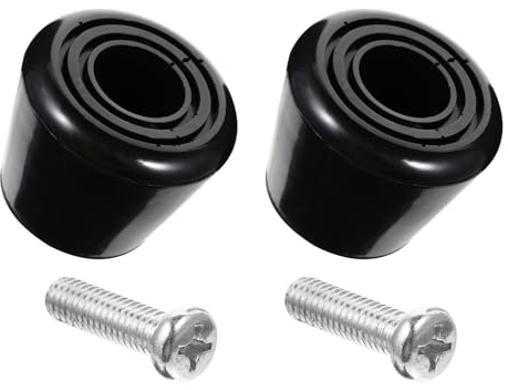 WEKAMOS Cabezal de Freno para Patines de Ruedas 4 Piezas Negro PU