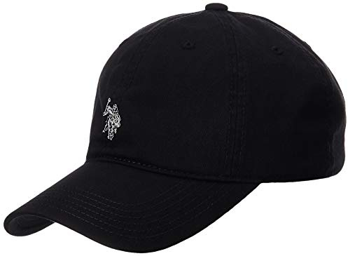 U.S. Polo Assn. Small Pony Logo Baseball Hat, Adjustable Cap Black