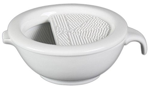 Holst Porzellan KPR 013 FA1 Ingwer- und Muskatreibe und Mörser 13 cm weiß, 13 x 13 x 6 cm, 1 Stück