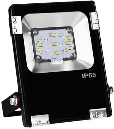 Proyector LED RGB + CCT 10 W radiofrequence RGB + ww-cw sin