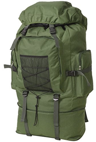 Festnight 100 L Armeerucksack Rucksack XXL Wanderrucksack Wandertasche 100 Liter Outdoor-Rucksack für Reise Wandern - Grün