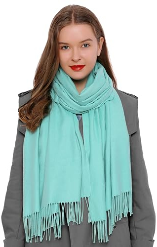 DonDon Schal Damen Winter Wollschal Winterschal warm weich 185 x 65 cm