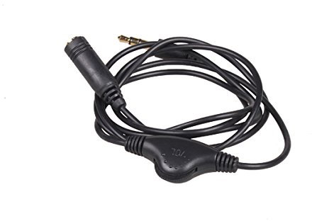 Demiawaking Cavo Prolunga Audio Stereo da 3,5 mm M/F per Auricolari con Controllo del Volume 1M