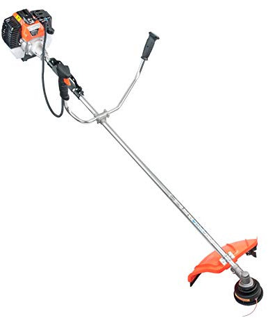 2 in 1 Motorsense Benzin Freischneider Rasentrimmer Rasenmäher DEMRQ-580 5,2 PS TRIMMER - KG