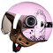 Frauen Motorradhelm Chopper 3/4 Offenes Gesicht Vintage Helm Moto Casque Casco Capacete Männer Roller Motorradhelm Helme für Mädchen
