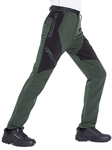 LUI SUI Pantalones para Caminar al Aire Libre para Hombre Pantalones de Senderismo Transpirables Ligeros a Prueba de Viento para Primavera Verano otoño