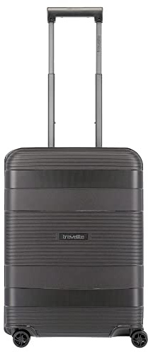 Travelite Korfu 4-Rollen Trolley S 55 cm Schwarz