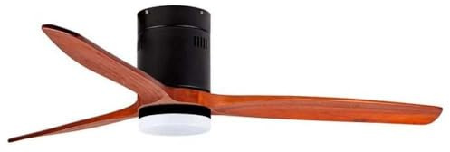 Orbegozo CP 113132 Ventilador de Techo 132cm con Luz LED y Mando 40W Madera/Negro