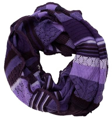 Invero, Loop Sciarpa Zita 100% lana merino, Lilla, Taglia unica