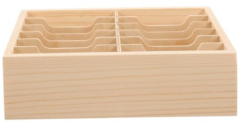 EXCEART Holz-telefon-aufbewahrungsbox Für Schreibtisch Handy-organizer Aus Holz Multi-grid-handy-container Platzsparendes Aufbewahrungssystem Praktische Heimorganisation