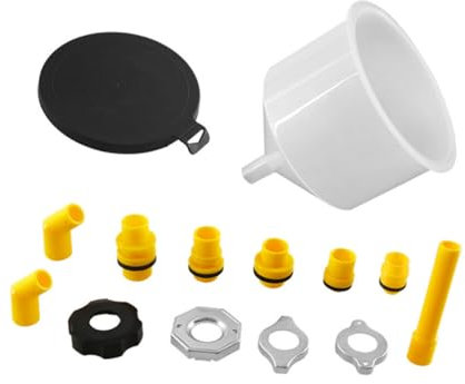 PartyKindom Kit De Purge Pour Radiateur Et Kit De Remplissage Entonnoir Anti-déversement Avec Rallonge Et Coudes Pour Accès Facile