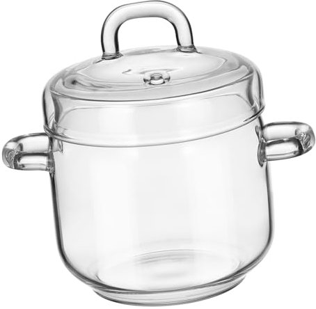 Garneck Glass Stew Pot Lid for Household Use for Stewing and Serving Soups Kitchen Cookware