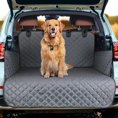 AUJAN Housse de Protection de Coffre de Voiture pour Nissan X-Trail IV (T33) 5-Seat 2022 2023 2024, Housse de Siège Arrière pour Chien Couverture de Cargaison d'animal Familier,D