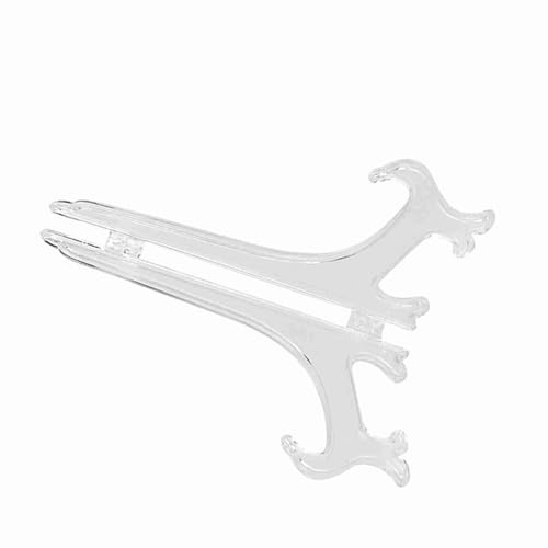 Tellerständer, Tellerständer, 10 Stück, Kunststoff-Tellerhalter, Tellerständer für die Präsentation, Klappbarer Tellerständer für Teller, Porzellanbild (Plastik)