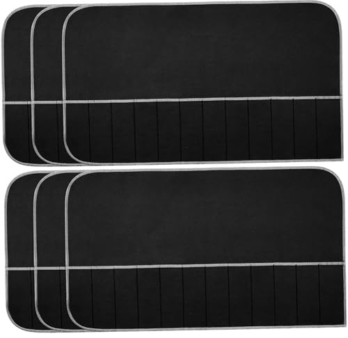 Sacs de rangement en argent Anti-Tarnish 12 emplacements en argenterie Stockage, 6 pcs de rangement pliable à poussière Sacs d'argenterie pour les couverts de cuisine Ustensiles en argent sacs de ra