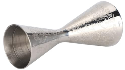 Nikou Set di Misurini Cocktail in Acciaio Inox, 30 ml e 45 ml, con Scala, Misurino Doppio Bilancia Incorporata, Accorie da Bar per Vino e Cocktail